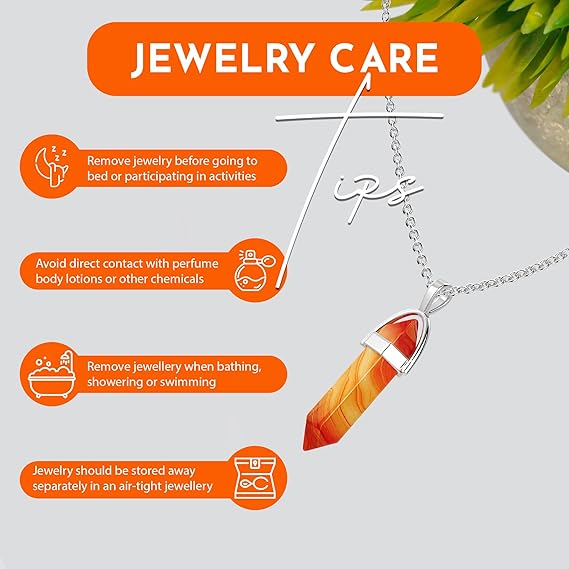 Carnelian crystal necklaces for women