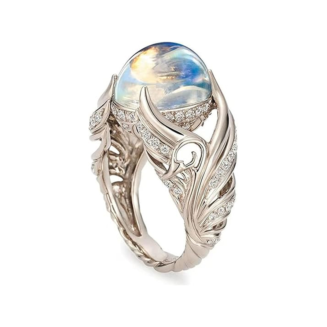 Adjustable Moonstone Ring