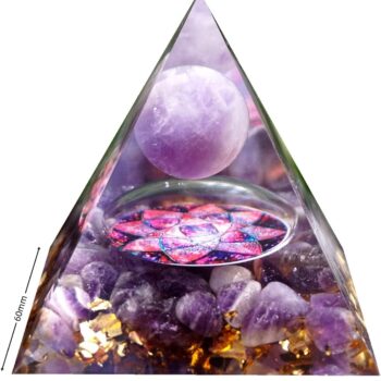 Amethyst & Blue Quartz Pyramid