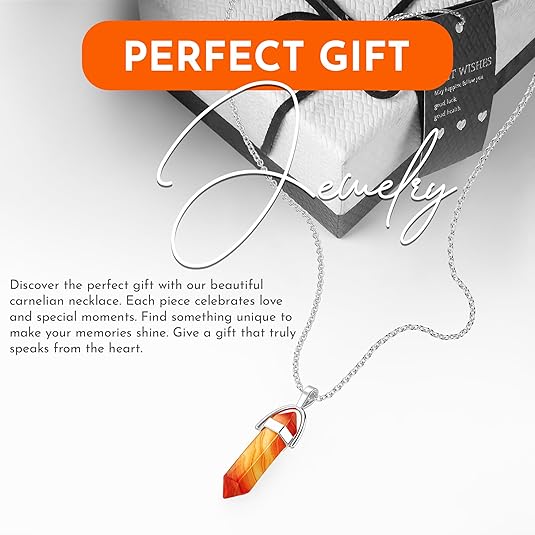 Carnelian Crystal Necklace - Image 3