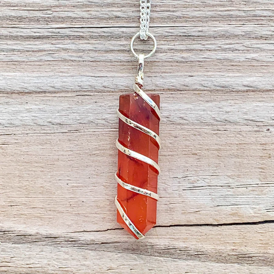 Carnelian Spiral Necklace - Image 11