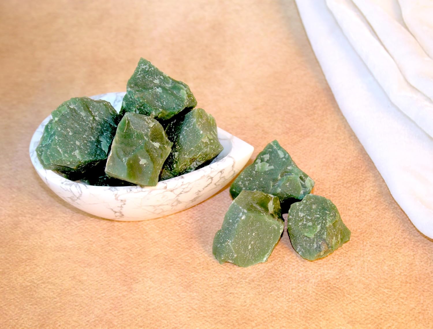 Green Jade Raw Crystals - Image 2