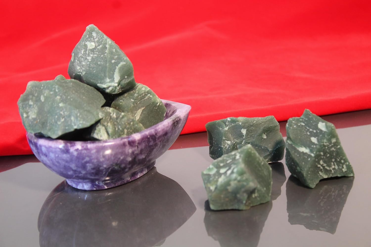 Green Jade Raw Crystals - Image 4